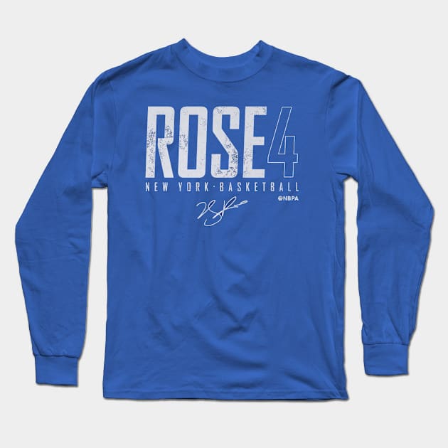 Derrick Rose New York Elite Long Sleeve T-Shirt by TodosRigatSot